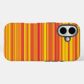 Orangefarbene, gelbe Streifen Case-Mate iPhone Hülle (Rückseite (Horizontal))