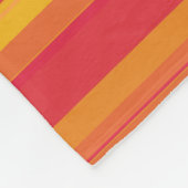 Orangefarbene, gelbe Streifen Fleecedecke (Ecke)