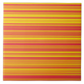 Orangefarbene, gelbe Streifen Fliese (Vorderseite)