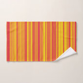 Orangefarbene, gelbe Streifen Handtuch (Handtuch)