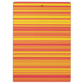 Orangefarbene, gelbe Streifen Klemmbrett (Rückseite)