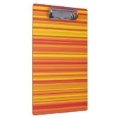 Orangefarbene, gelbe Streifen Klemmbrett (Rechts)