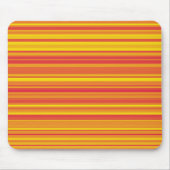 Orangefarbene, gelbe Streifen Mousepad (Vorne)