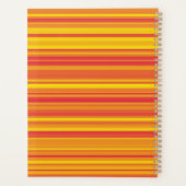 Orangefarbene, gelbe Streifen Planer (Rückseite)