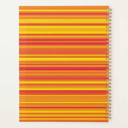 Orangefarbene, gelbe Streifen Planer (Rückseite)