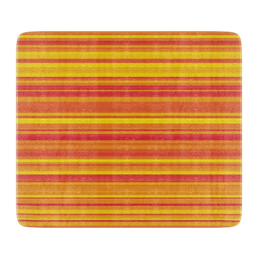 Orangefarbene, gelbe Streifen Schneidebrett (Vorderseite)