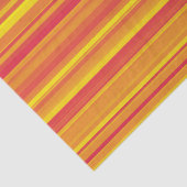 Orangefarbene, gelbe Streifen Seidenpapier (Detail)