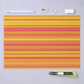 Orangefarbene, gelbe Streifen Seidenpapier (Handwerk)