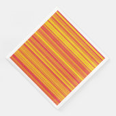 Orangefarbene, gelbe Streifen Serviette (Ecke)