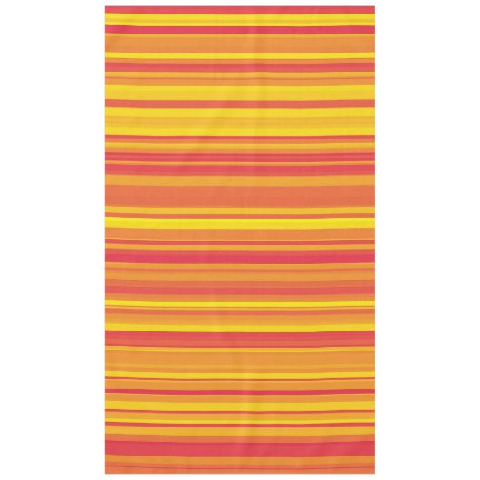 Orangefarbene, gelbe Streifen Tischdecke (Vorderseite)