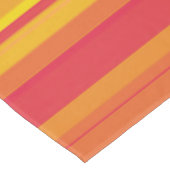Orangefarbene, gelbe Streifen Tischdecke (Schrägansicht)
