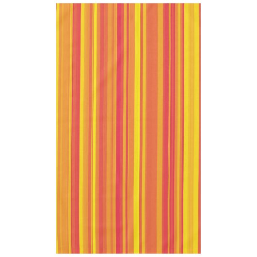 Orangefarbene, gelbe Streifen Tischdecke (Vorderseite)