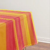 Orangefarbene, gelbe Streifen Tischdecke (Beispiel)