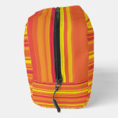 Orangefarbene gelbe Streifen Toilettenbeutel Waschbeutel (Rechts)