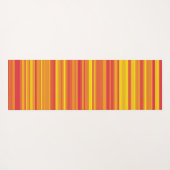 Orangefarbene, gelbe Streifen Yogamatte (Rückseite (Horizontal))