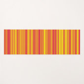 Orangefarbene, gelbe Streifen Yogamatte (Vorderseite (Horizontal))