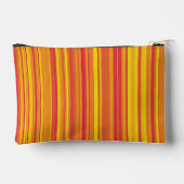 Orangefarbene, gelbe Streifen Zubehörtasche (Rückseite)