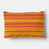 Orangefarbene, gelbe Streifen Zubehörtasche (Rückseite)