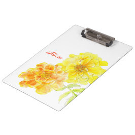 Orangefarbene Gelbschwanze mit Zwischenwand Klemmbrett