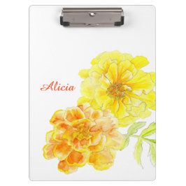 Orangefarbene Gelbschwanze mit Zwischenwand Klemmbrett