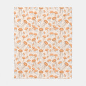 Orangefarbene Gelee Fleecedecke (Vorderseite)