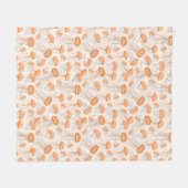 Orangefarbene Gelee Fleecedecke (Vorderseite (Horizontal))