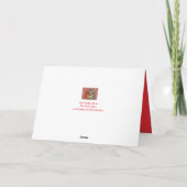 Orangefarbene Ginger-Katze Weihnachten süß (Rückseite)