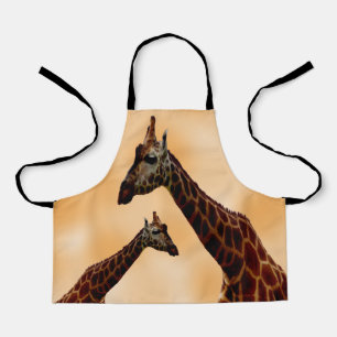Orangefarbene Giraffe, Kinder Vollwertige Schürze