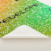 Orangefarbene, grüne Gymnastikveranstaltungen Sher Sherpadecke (3/4)