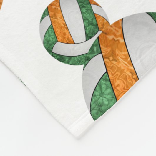 Orangefarbene grüne Schulmannschaft farbenfrohe Vo Fleecedecke (Ecke)