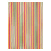 Orangefarbene, grüne und rote Streifen Tischdecke (Vorderseite)