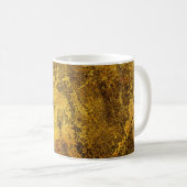 Orangefarbene Grunge Textur abstract,altertümlich, Kaffeetasse (VorderseiteRechts)