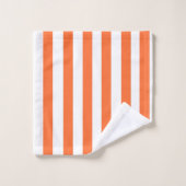 Orangefarbene Handtücher (Waschlappen)