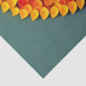 Orangefarbene Herbstbaumillustrierung groß Seidenpapier (Detail)