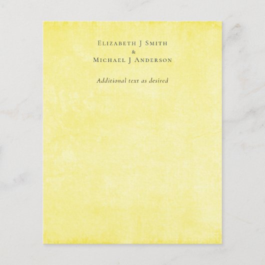 Orangefarbene Hochzeit (Rückseite)