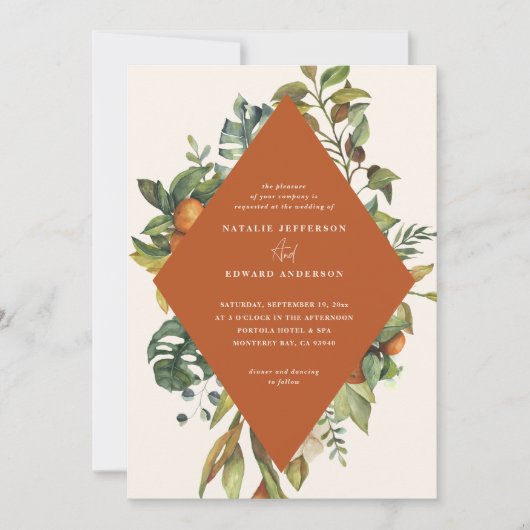 Orangefarbene Hochzeit (Vorderseite)