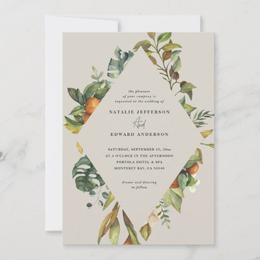 Orangefarbene Hochzeit (Vorderseite)