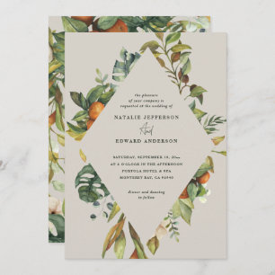 Orangefarbene Hochzeit