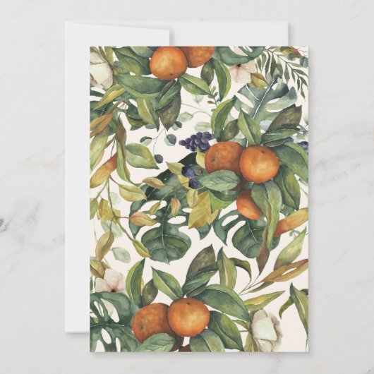 Orangefarbene Hochzeit (Rückseite)