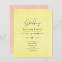 Orangefarbene Hochzeit