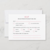 Orangefarbene Hochzeit afrikanischer Lilien RSVP Karte (Vorderseite)