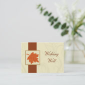 orangefarbene Hochzeit im Herbst, die gute Karten  (Stehend Vorderseite)