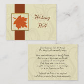 orangefarbene Hochzeit im Herbst, die gute Karten  (Vorne/Hinten)