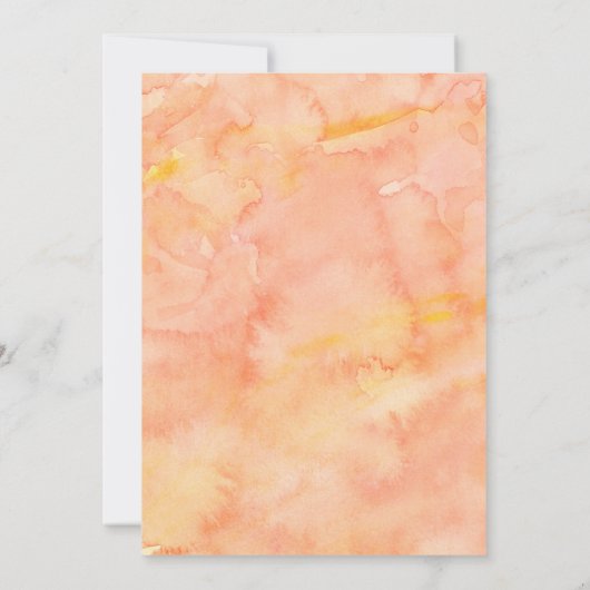 Orangefarbene Hochzeit im Herbst Save the Date Einladung (Rückseite)