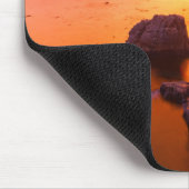 Orangefarbene Jahreszeit, Sonnenuntergang, Kalifor Mousepad (Ecke)