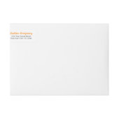 Orangefarbene Karierte Bergarbeiter-Wrap um Label (Vorderseite)