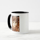 Orangefarbene Karnevalskostüme, Venedig Tasse (Vorderseite Links)