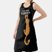 Orangefarbene Katze aus Scratch Funny Cat Schürze (InSitu)