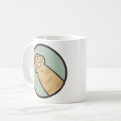Orangefarbene Katze Kaffeetasse (Vorderseite Links)