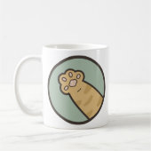 Orangefarbene Katze Kaffeetasse (Links)